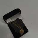 Amazon Essentials 14k Engraved Flowers Heart Locket Necklace, 18"