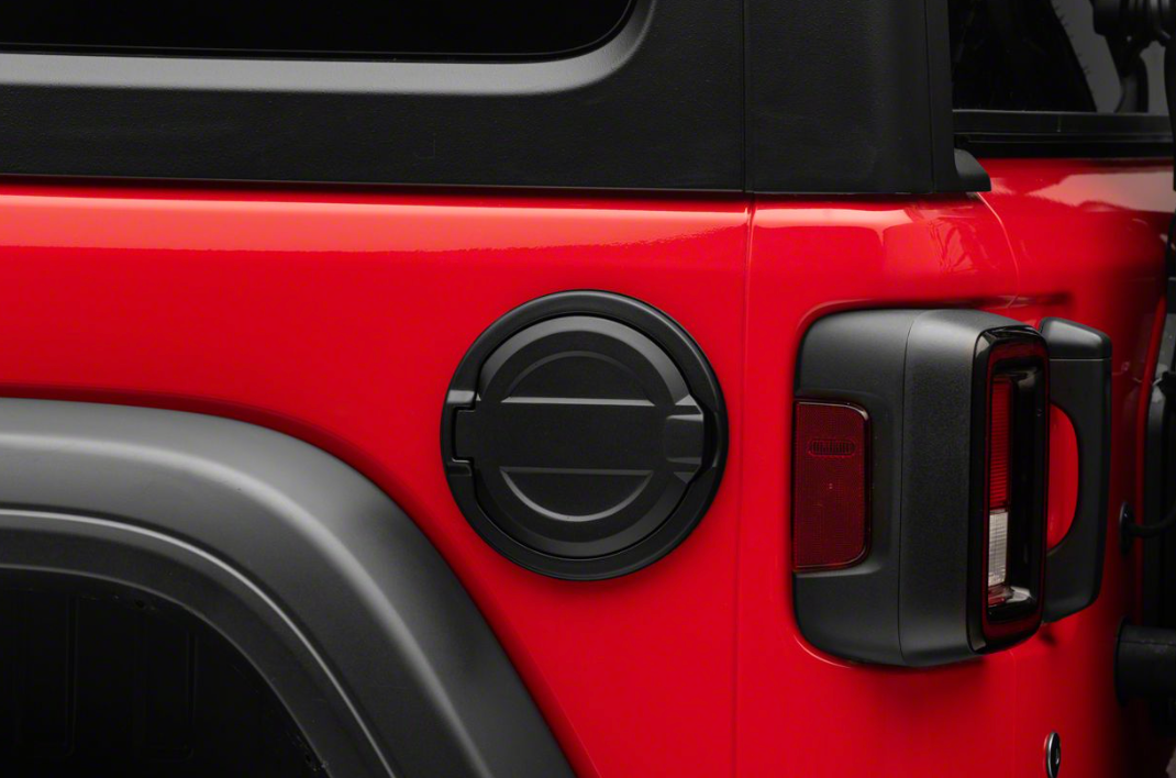 Gas Cap Fuel Door Gas Tank Cover for Jeep Wrangler JL 2018 2019 2020 2021 2022 2023 2024 Sport Rubicon Sahara & Unlimited 2Door 4Door