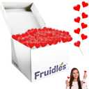 2400-Count Mini Red Heart Shaped Strawberry Flavored Lollipop, Individually Wrapped, 5Gram - Pops (EXP 02/28/27)
