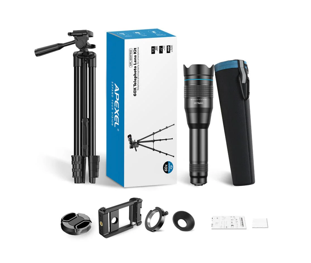 Apexel 60x Telephoto Lens Kit APL-60xFR50