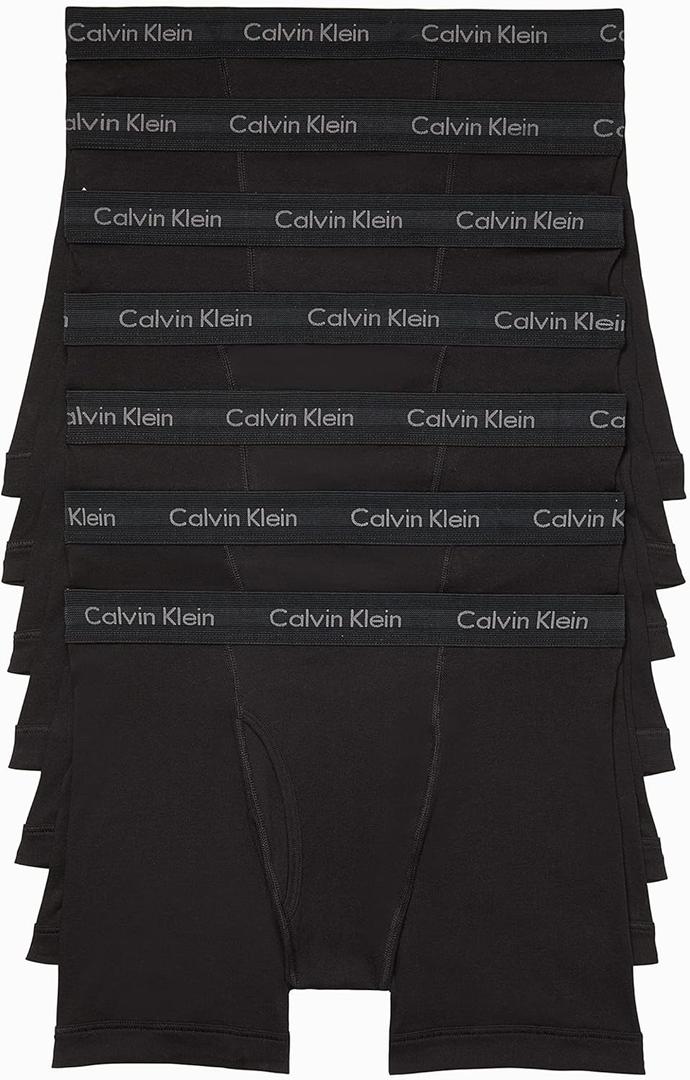 Calvin Klein Men's Cotton Classics 7-Pack Boxer Brief (Large)