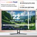 [2 Pack] 22 Inch Computer Privacy Screen Filter for Monitor 16:10 Aspect Ratio, Eye Protection Anti Blue Light Privacy Shield and Anti-Glare Protector, 22inch Removable Anti-Scratch 22in Protector Film