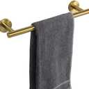 TocTen Bath Towel Bar - Thicken SUS304 Stainless Steel Bathroom Towel Holder, Towel Rod for Bathroom Heavy Duty Wall Mounted Towel Rack Hanger (16IN, Gold)