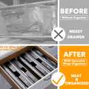 SpaceAid WrapNeat 3 in 1 Wrap Organizer with Cutter and Labels, Plastic Wrap, Aluminum Foil and Wax Bamboo Dispenser for Kitchen Storage Organization Holder for 12" Roll (Black)