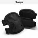 Qavctw Tactical Knee and Elbow Pads Set Protective Gear Knee Pads for Outdoor Sports Combat Paintball CS Cycling Skateboarding Skate Safety Guards Pads