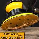 6 Inch Sanding Discs Hook and Loop, 120 Grit Sandpaper for Orbital Sander, Professional for Automotive and Woodworking, 100 Pack