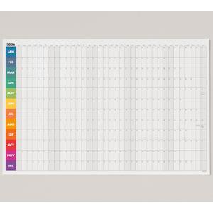 Dry Erase Wall Calendar 2026, 2739 in  Double-Sided Yearly Planner (Dated & Undated), Reusable Write & Wipe, Large Wall Planner for Home, Office, Classroom  Rolled Poster.