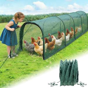 Foldable Chicken Tunnel Instant Setup, No Assembly Required, 157 Inch Portable Chicken Run for Yard, Expandable Outdoor Tunnel (157 * 30 * 24 inches)