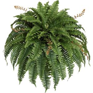 Artificial Boston Fern Silky Bush, 48IN Faux Fern Large Hanging Lifelike Plant for Indoors Outdoors Home Decor, Suitable for Porch Entrance Garden Home, 85Branches (1 Pcs)
