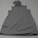 Womens Drawstring Solid Sweatshirt Dress Solid Casual Short Sleeveless Hoodie Mini Dress Summer Sports Loose Dresses, Small