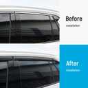 ZZEQYG Window Visors Rain Guard Shield for Toyota RAV4 LE XLE Premium Limited 2019-2025 Accessories Window Rain Guard Visors Vent Visors Window Deflector Out-Channel Vent Shades