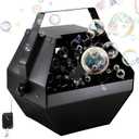 ATDAWN 1L High-Capacity Automatic Bubble Machine with 45ft Remote, Metal Blower for Wedding Party Birthday Indoor Outdoor Use, 9.25 inches x 8.27 inches x 9.84 inches