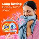 Tide PODS Laundry Detergent soap with a touch of Downy 4-in-1 Detergent, 32 Count, Stain Remover, Freshness, Softness, Fabric Protecter, HE Compaible