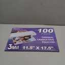 Laminating Sheets, 100 Pack Laminating Pouches Holds 11 x 17 Inch Sheets, 3 Mil Laminate Sheets 11.5 x 17.5 Inch for Laminator, Clear Thermal Laminating Pouches with Round Corner (100)