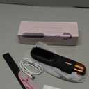 Go Brush Pro 2026 Hair Straightener Brush 300 Million Negative Ionic Portable Hair Straightener Comb for Women with 4 Temps Fast Heating MCH Ceramic Coating Smooth Frizz - Free Hair Shining Black