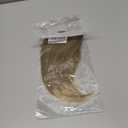 LEEONS Bangs Clip in Hair Extensions Front Neat Bang Fringe One Piece 6" Short Straight Synthetic Hairpiece for Women Dark Ash Brown mix with Bleach Blonde(18/613#)