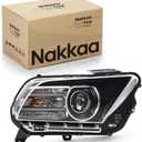 Nakkaa Headlight Assembly Compatible with Mustang 2013-2014 DR3Z13008C | Xenon Projector Headlamp with DRL Passenger Right Side Direct Replacement Plug & Play Installation