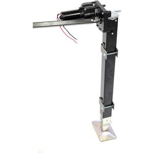 Lippert Replacement Universal-Mount Power 5th Wheel Landing Gear Kit - 6,000-Pound Capacity, 21" Stroke, Includes Legs, Foot Pads, Pins, Gears, Motors, Switch, Mounting Brackets, Crank Handle - 333964