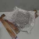 Round 16 Inch Bamboo Waterproof Shower Bathroom Stool Chair, Duty Wooden Bath Corner Shaving Legs Bench Seat (Walnut, XL)