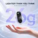 Mini Body Camera 1080P, 512G Thumb Action Camera, Tiny Size, Mount Anywhere, Portable Sports Cam with Magnetic & 360° Clip, Hands-Free Recording for Motorcycle/Sports/Bike/Pet (SD Card Not Included)