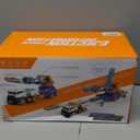 Dwi Dowellin Truck Toys for Kids, 28" Large Car Toys Include 4 Race Cars+6 Soft Foam Balls, with Light & Sounds, Eejection&Shooting Transport Trucks Toy, Gifts for Boys Girls 3 4 5 6 7 8+ Year Old (Black)