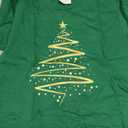 Gold Color Christmas Tree Design T-Shirt Color Kelly Green XS