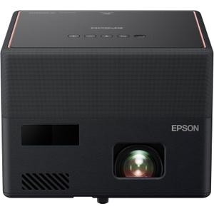 Epson EpiqVision Mini EF12 Smart Streaming Laser Projector, HDR, Android TV, Movies, Family Gaming, Portable, sound by Yamaha, 3LCD, Full HD 1080p, 1000 lumens Color & White Brightness Bluetooth Black