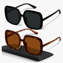 miyya Oversized Polarized Sunglasses Women, Trendy Retro Sun Glasses for Women 2025, Oversized Shades