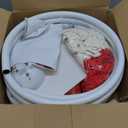 Soulchen 2 Sets 8.2 ft Adjustable Christmas Balloon Column Stand Kits Candy Cane Balloon Arch with Metal Tube Red and White Balloons for Christmas Holiday Decorations Candy Themes Party Supplies