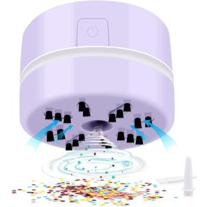 BLOCE Diamond Tools, Diamond Accessories for Diamonds, Desk Vacuum Cleaner Mini, Hand-Held Vacuum Cleaner for Painting Lover (Purple)