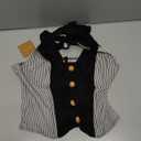 Women's Halter Corset Top Stripe Lace Sexy Going Out Bustier Tops (Medium, Black)