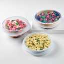 Stasher Premium Reusable Silicone Stretch Lids, Clear, 3pk of 9 Lids, Airtight Seal, Food Container Covers, BPA Free, Leak-free, Dishwasher Safe, Microwave Safe, Eco-Friendly