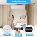 AIZESI 41-144 Inch Heavy Duty Black Tension Curtain Rod - No Drilling, Adjustable, Rust-Resistant for Outdoor, Living Room, Window, Bathroom