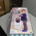 Nuby My Real Training Urinal - Freestanding - With Life-Like Flush Button and Sound - Potty Training for Boys - 18+ Months - White
