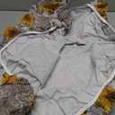 Pioggia Round Vinyl Fitted Tablecloth with Flannel Backing Elastic Table Cloth Waterproof Oil-Proof Plastic Table Cover Best for 45"-56" Round (Sunflower)