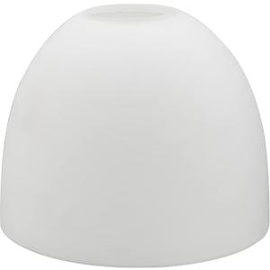 Aspen Creative 23617, Frosted Opal Glass Shade White Inside, 5-1/8"Dia x 4"H/Center Hole:42mm, 5-1/8"Dia x 4-1/8"H/Fitter 1-5/8"