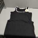 Valiamcep Women's Summer Midi Bodycon Dresses Basic Square Neck Side Slit Ribbed Knit Fitted Casual Sleeveless Tank Dress M