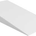 Extra Wide Bed Wedge Pillow | Body Support Sponge | Tringle Incline Cushion to Elevate Upper Body | Good for Neck Pain, Snoring, Acid Reflux, 40 x 20 x 4, White
