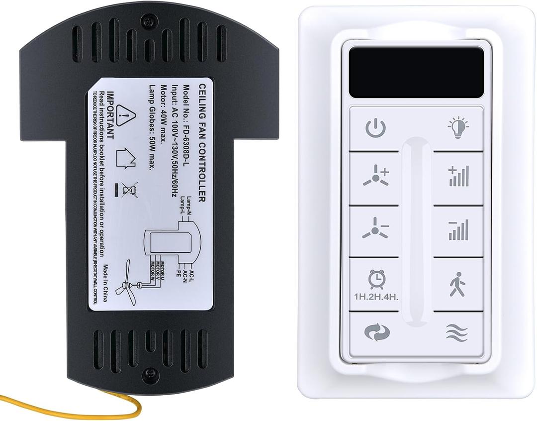 Replacement Remote Control for Wisful 56" KOWNPY 52" Ceiling Fans HZY-SM21001 HZY-SM21003 HZY-SM21004 HZY-SM21009 HZY-SM21010 Models