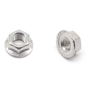 binifiMux M14-2.0mm Pitch Serrated Hex Flange Lock Nuts 304 Stainless Steel 6 Pieces