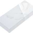 10-Sheet Subway Peel and Stick Backsplash, 12" x 24" Glossy Carrara White Acrylic Self Adhesive Waterproof Wall Stickers, Stick on Tiles for Kitchen Bathroom Shower