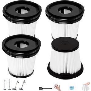 4 Pack IW3511 BU3521 Filter Replacements for shark detect pro filters IW1111 IW1120 Lightweight Cordless Stick Vacuum, filter for shark vacuum cleaner BU3523 with Auto-Empty System, Part XPRFIW1000