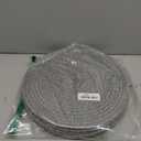 Round Placemats Set of 6, Cotton Rope Woven Table Mats, Hot Pads for Kitchen, Non Slip Heat Resistant Place Mats, 13 Inches Braided Placemat for Farmhouse Decor and Kitchen Table Decor (Gray)