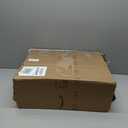 Decoway 4ft Christmas Tree Pre-Lit Artificial Mini Trees with Gold Pot Base, Flocked Snow 70 Warm White Led Lights Pine Cones Red Berries, for Entrances, Home Decorations Holiday Decor