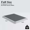 Vehowy Low Profile Box Spring Full Size, 3 Inch Box Spring for Full Bed, Heavy Duty Mattress Foundation, Metal Bed Base,Non-Slip,Easy Assembly