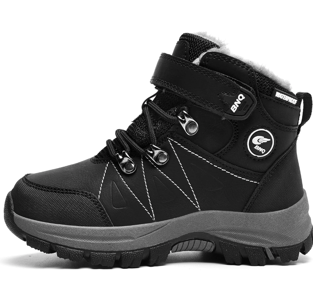 Gyeice Kids Snow Boots Boys Girls Winter Boot Waterproof Non-Slip Outdoor Warm Hiking Shoes,  37