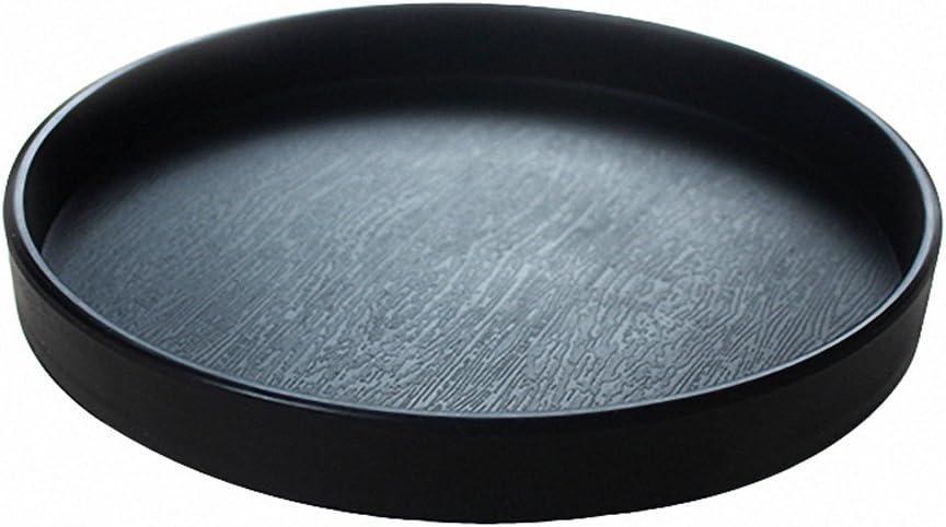 OMEM Reptile Food Bowl Water Dish,Feeding Dish, Birds Bowl (M, Black)