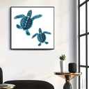 MOMDEDP Sea Turtle Animal Diamond Painting Kits for Adults Beginner,DIY Diamond Art Kits for Bigginers,Diamond Gem Art Crystal Rhinestones Painting Crafts Kits for Home Wall Decor 12 X 12Inch