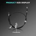 2Pcs Parking Brake Cable Rear Left and Right fits Civic 1992-2000, Acura Integra 1994-1999 Replaces C94405, C94420, 47560-S04-932, 47510-SR4-933
