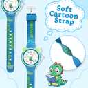 2 x Kids Digital Analog Watches for Girls Boys, 7 Color Lights Waterproof Cute Wristwatches for Kids with Alarm Stopwatch, Great Present for Girls Boys Ages 5-13